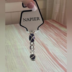 Super Cute Napier Purple And Silvertone Bracelet